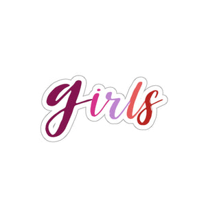 Girls Lesbian Flag Sticker