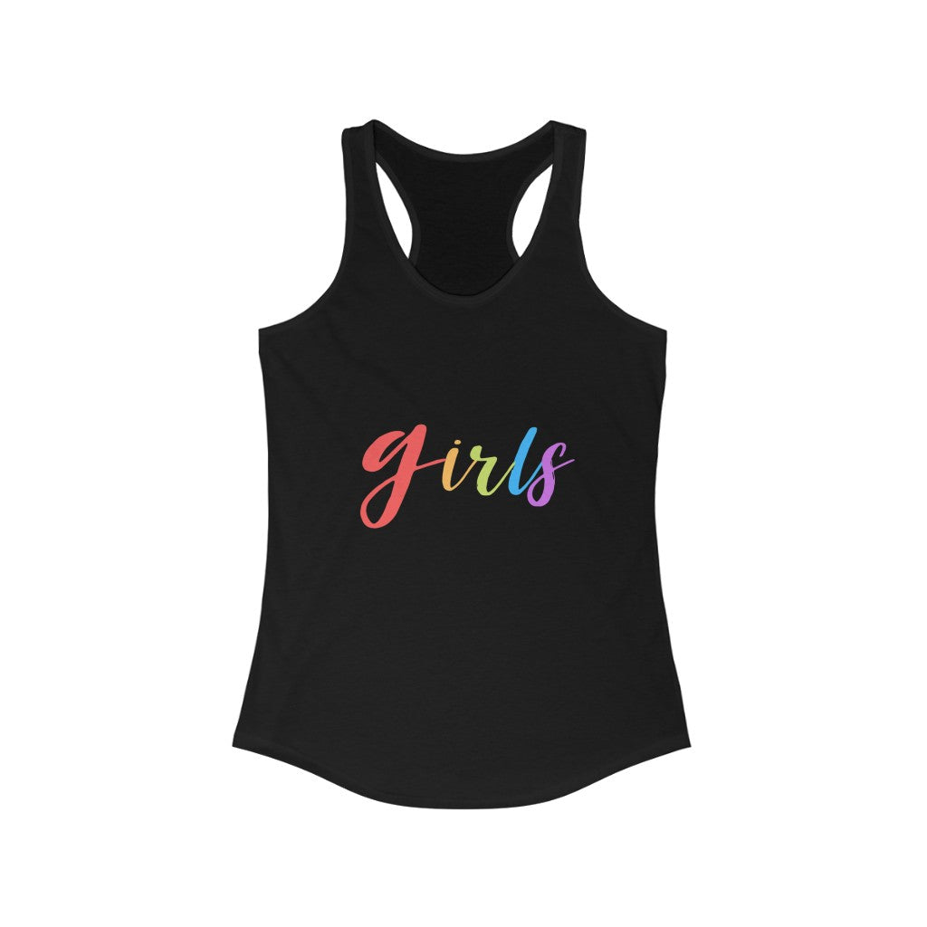Girls Rainbow Tank