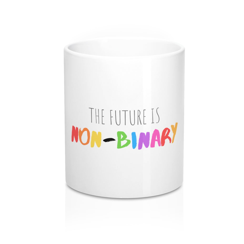 The Future is Non-Binary Rainbow Mug