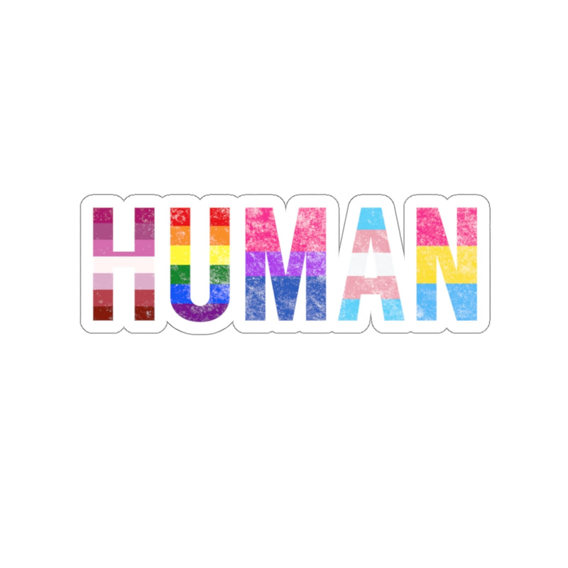 Human Flag Sticker