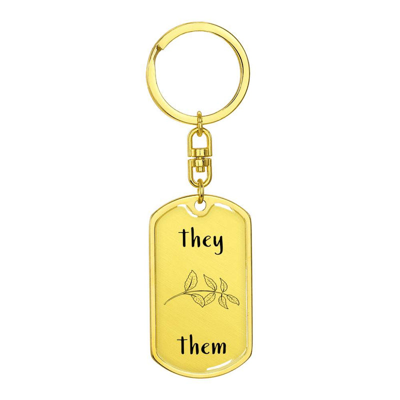 They/Them Keychain